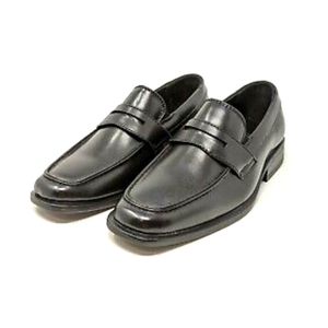 Borelli Duran Boys' Black Loafer Dress Shoes - (Sz 4M)